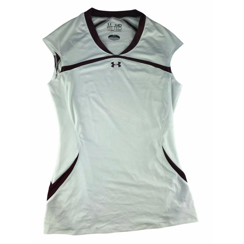 Under Armour White Sleeveless Tank Top Medium